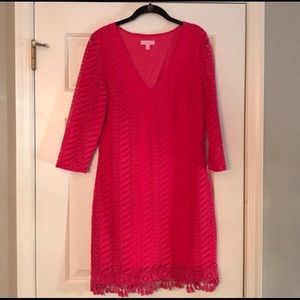 EUC Magenta Size L Lilly Pulitzer Dress